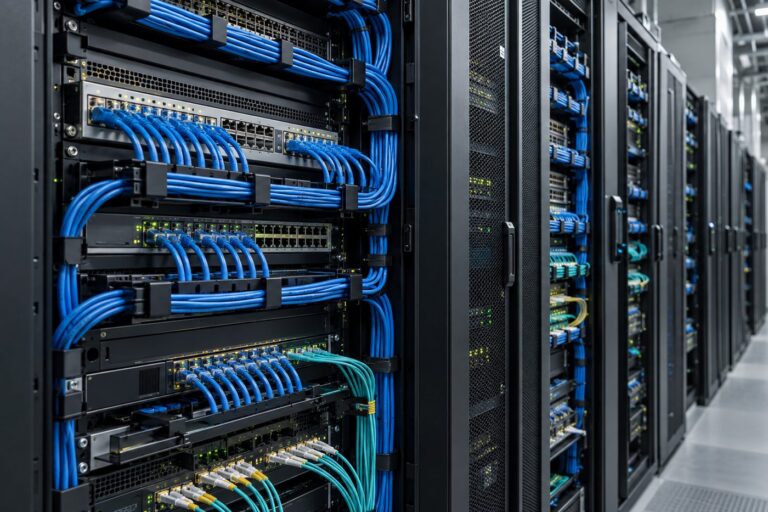 Armadi di rete con cablaggio strutturato in rame e fibra